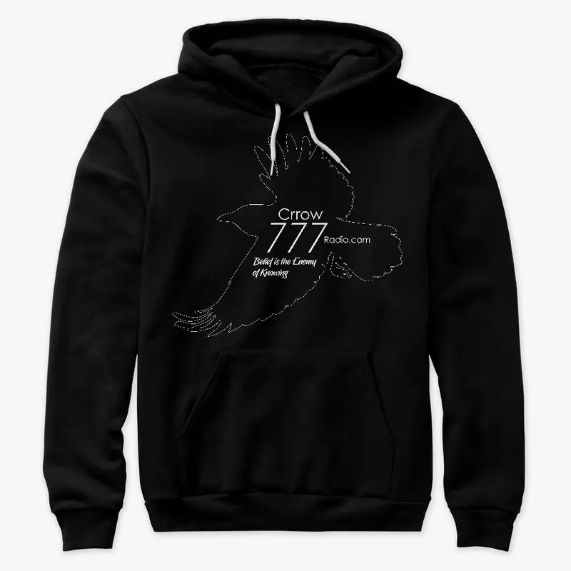 Black Crrow777 Logo Hoodie